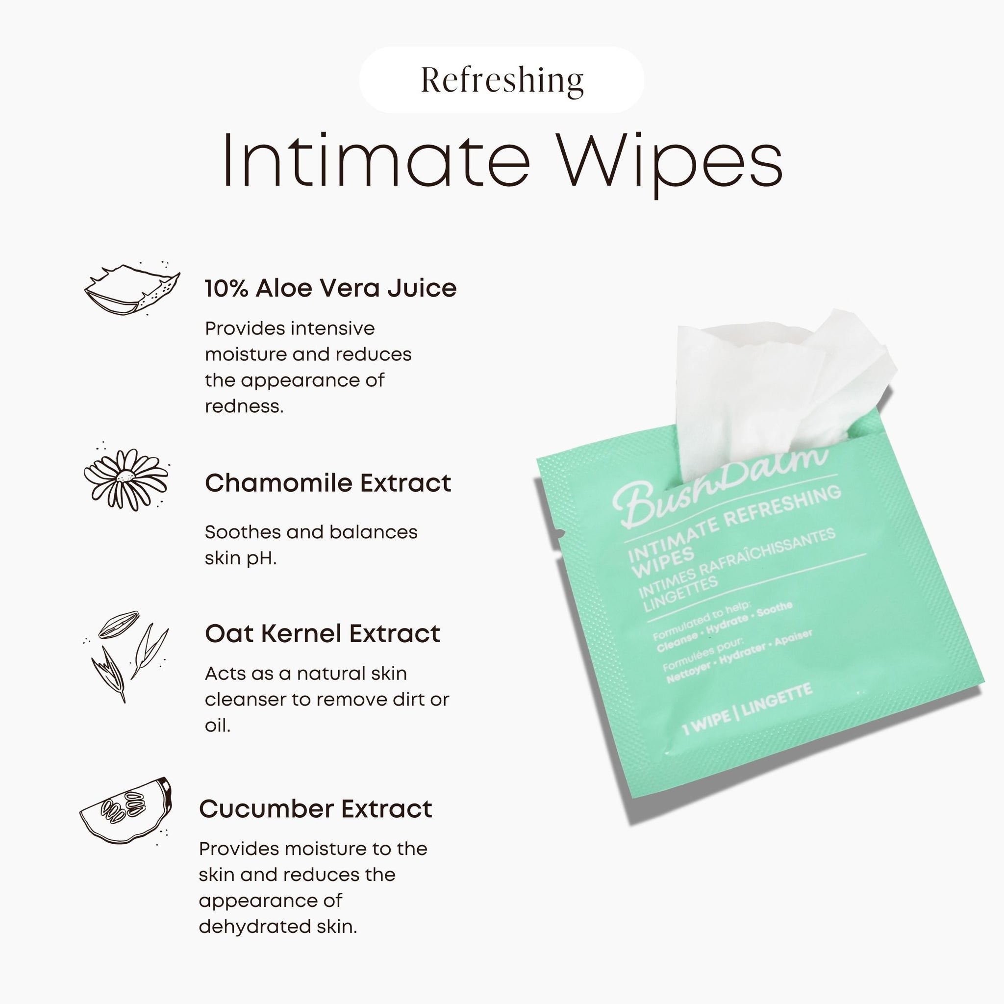 Intimate Refreshing Wipes - 15ct